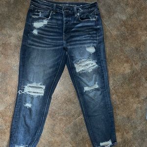 American Eagle Dark Wash Tomgirl Jeans